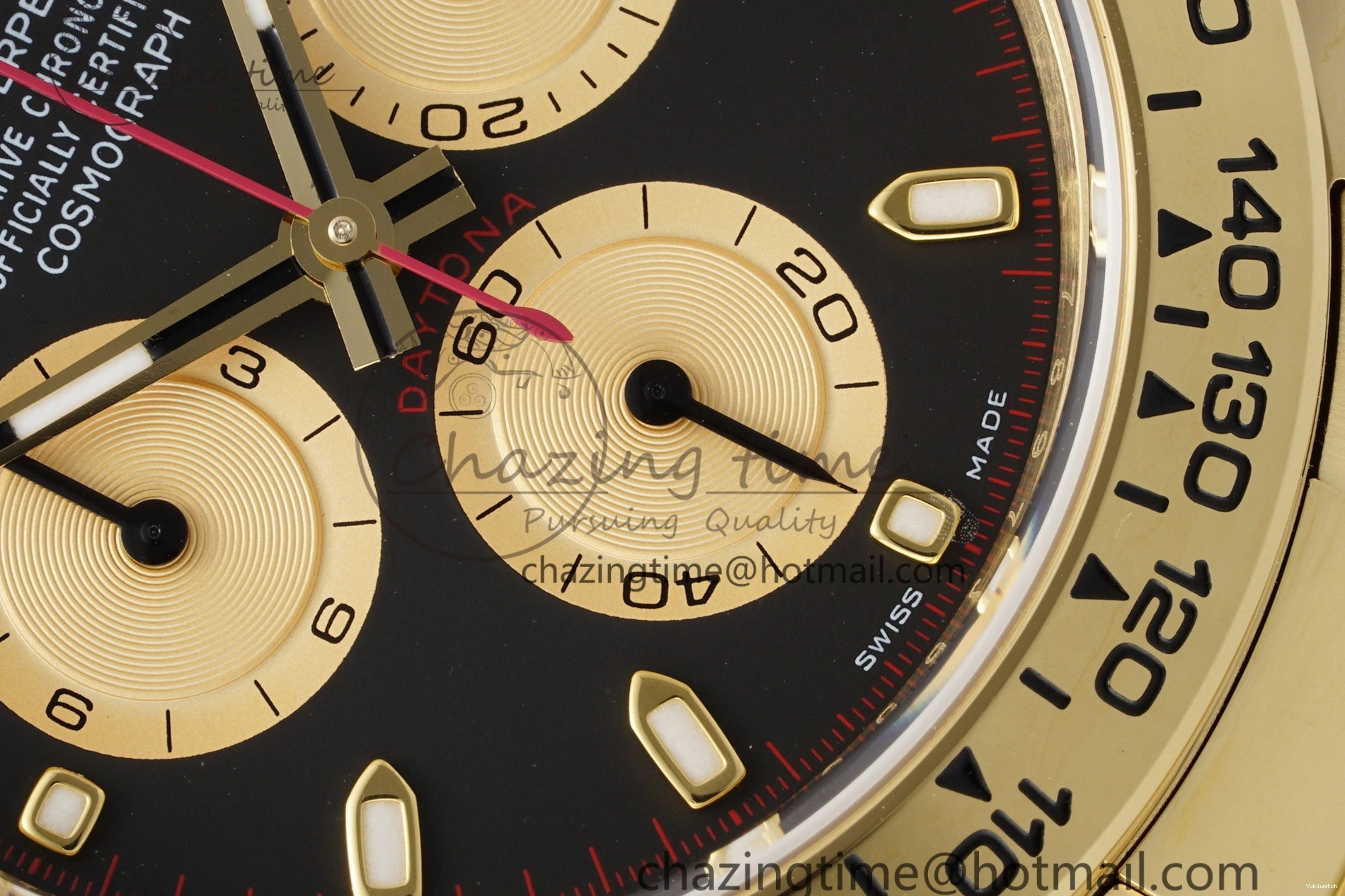 1:1 BTF Best SA4130 Daytona Black YG Bracelet Edition on 116508 YG Dial 0109